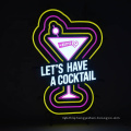 100% Achieve Complex Pattern Alcohol Vodka Whisky Neon Sign LOGO